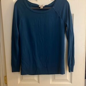 LOFT Teal Knit Top